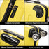 Raykong Maleta Cabina ABS 55x40x20cm (44L) Maxima aprovechamiento de espacio - 20 Pulgadas - Amarillo